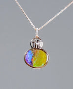 18k Ammolite Gourd Pendant #2074