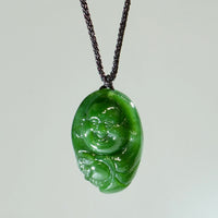 3D Buddha Jade Necklace #1121