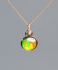 18k Ammolite Gourd Pendant #2080