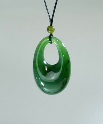 MUYU SHAPE JADE PENDANT #1089