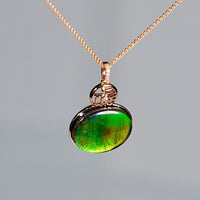 18k Ammolite Gourd Pendant #2080