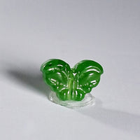 CARVED JADE BUTTERFLY BEAD #2038