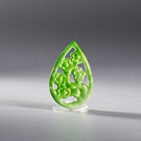 CARVED JADE FLOWER PART #2046