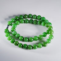 18" 10~11mm POLAR JADE BEADED NECKLACE #1569