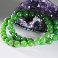 18" 10~11mm POLAR JADE BEADED NECKLACE #1569