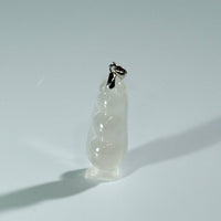 Rich Bean Hetian Jade Pendant #1267