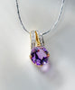 18K AMETHYST PENDANT #2049