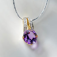 18K AMETHYST PENDANT #2049