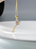 10k Gold Heart Key Pendant #2205