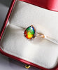 18k Ammolite Diamond Ring #2095