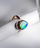 18k Ammolite Diamond Ring #2095