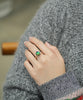 18k Ammolite Diamond Ring #2095