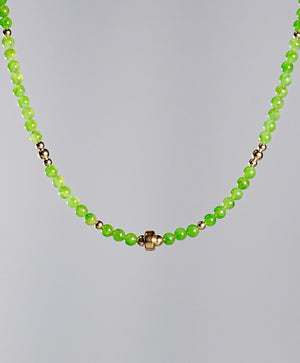 POLAR JADE GRADE AAA JADE BEADED NECKLACE #2232