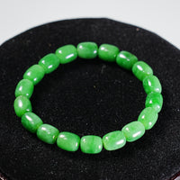 NO.7 Old Mine Siberian Jade Beaded Bracelet #2115