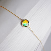 14K Ammolite Bracelet  #2124