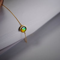 14K Ammolite Bracelet  #2124