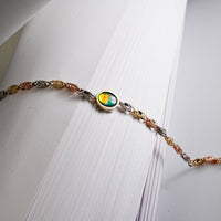 14K Ammolite Bracelet  #2123