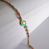 14K Ammolite Bracelet  #2123