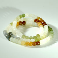 108 Multicolour Jade Mala Beaded Necklace #1692