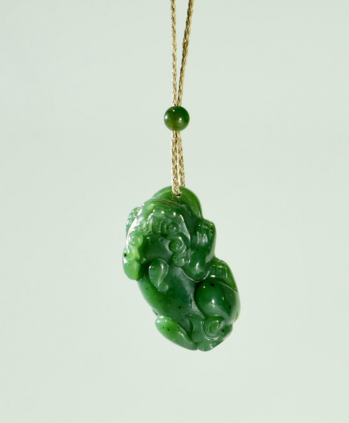 38mm Pixiu Jade Pendant #1116
