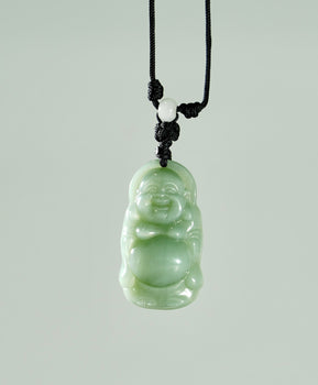 Chatoyant Siberian Jade Buddha Pendant Natural Jade #1705