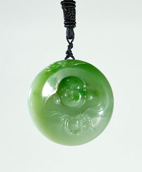 Siberian Jade Buddha Pendant Natural Jade #1712