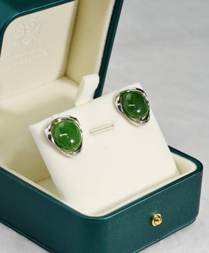 CANADIAN JADE CLASSIC EARRINGS #1077