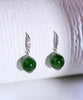 CANADIAN JADE BEAD EARRINGS #2301