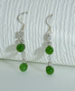 CANADIAN JADE LONG EARRINGS #2303