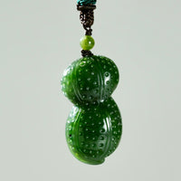 TWO PEANUTS JADE PENDANT #1293