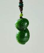 TWO PEANUTS JADE PENDANT #1293