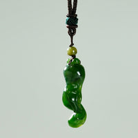 HAND CARVED JADE PENDANT #1423