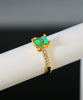 18K Colombian Emerald Ring #2187