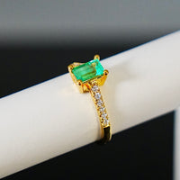 18K Colombian Emerald Ring #2187