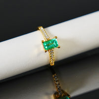 18K Colombian Emerald Ring #2187