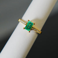 18K Colombian Emerald Ring #2187