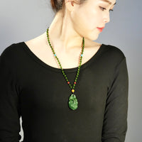 Canadian Jade Ruyi Pendant Necklace #1405