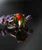 18K AMMOLITE DIAMOND RING #2097