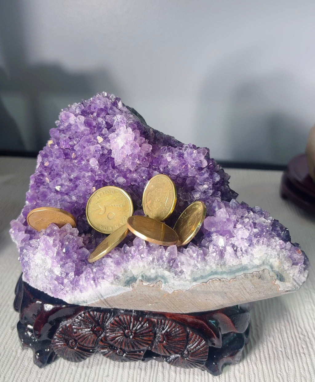 Amethyst Geode Base Cut (4 LB) #3086