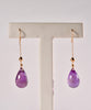 Mermaid's Tear Amethyst Earrings #2659