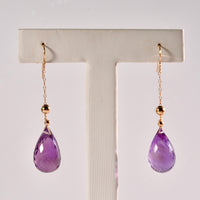 Mermaid's Tear Amethyst Earrings #2659