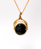 Two Sides Jade Pendant - Gold #1097