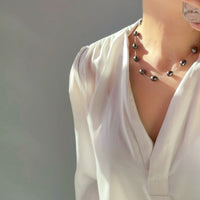 18K Tahitian Pearl Starry Beaded Necklace #2681