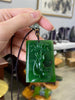 No. 7 Old Mind Siberian Jade Lotus Pendant #2478