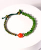 Red Carnelian Polar Jade Bracelet #1329