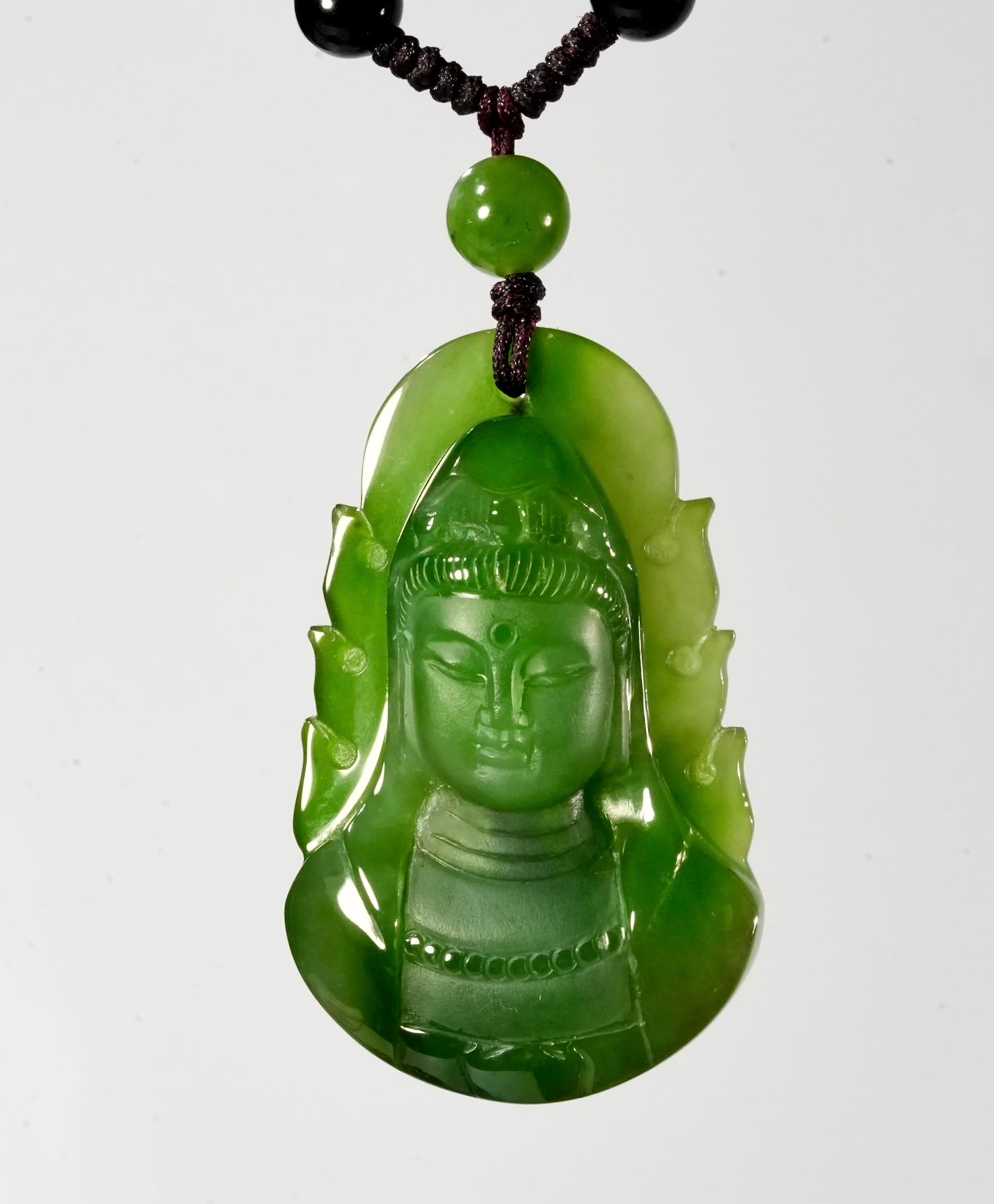 Polar Jade Guanyin Pendant #3032