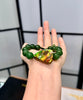 Canadian Ammolite Bracelet Canadian Polar Jade Bracelet Natural Stone #1209