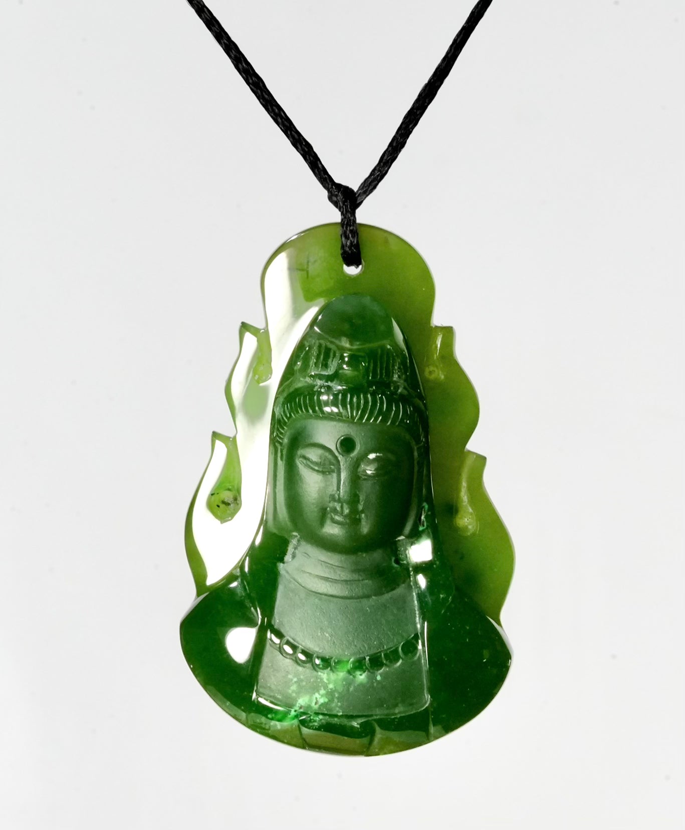 Polar Jade Guanyin Pendant #3031