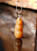 Rich Bean Hetian Jade Pendant #1273