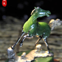 Polar Jade Hand-Carved Jade Horse